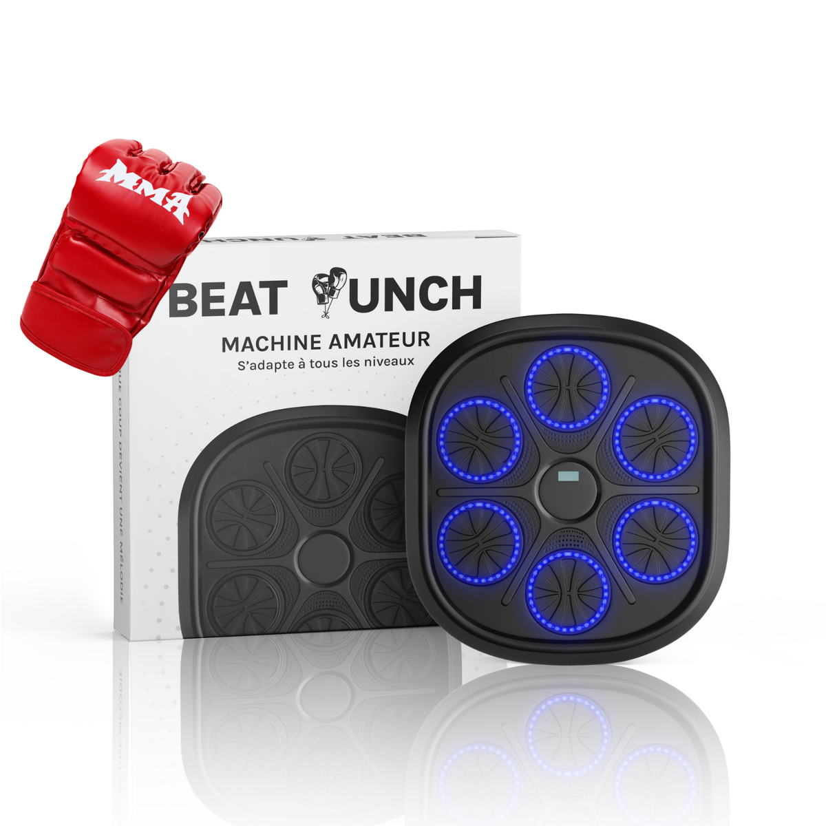 1x Macchina Amateur + 1 Paio di Guantoni MMA (Rosso)