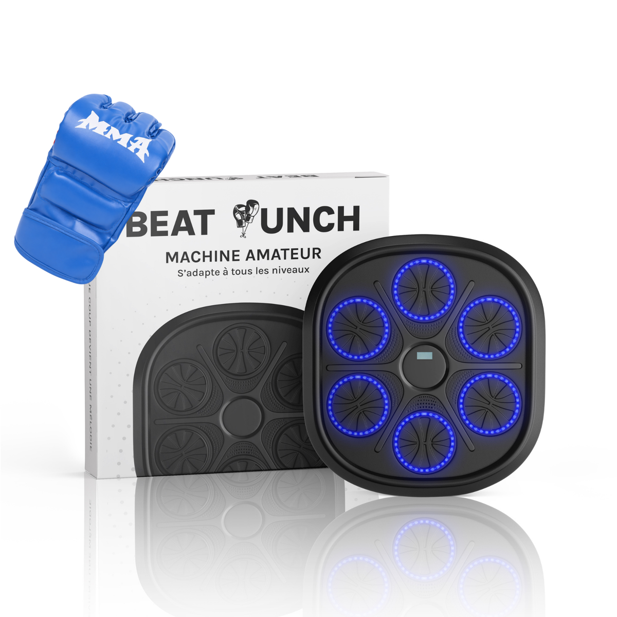 1x Macchina Amateur + 1 Paio di Guantoni MMA (Blu)