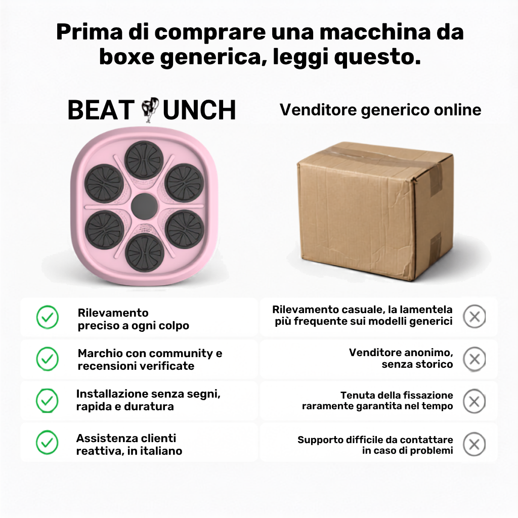 Macchina da Boxe Musicale - Edizione Limitata (Rosa)