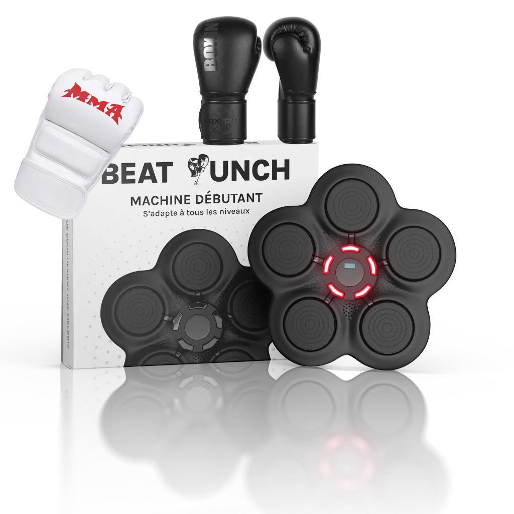 1x Macchina Principiante + 1 Paio di Guantoni MMA (Bianco) + 1 Paio di Guantoni Classici (8oz)