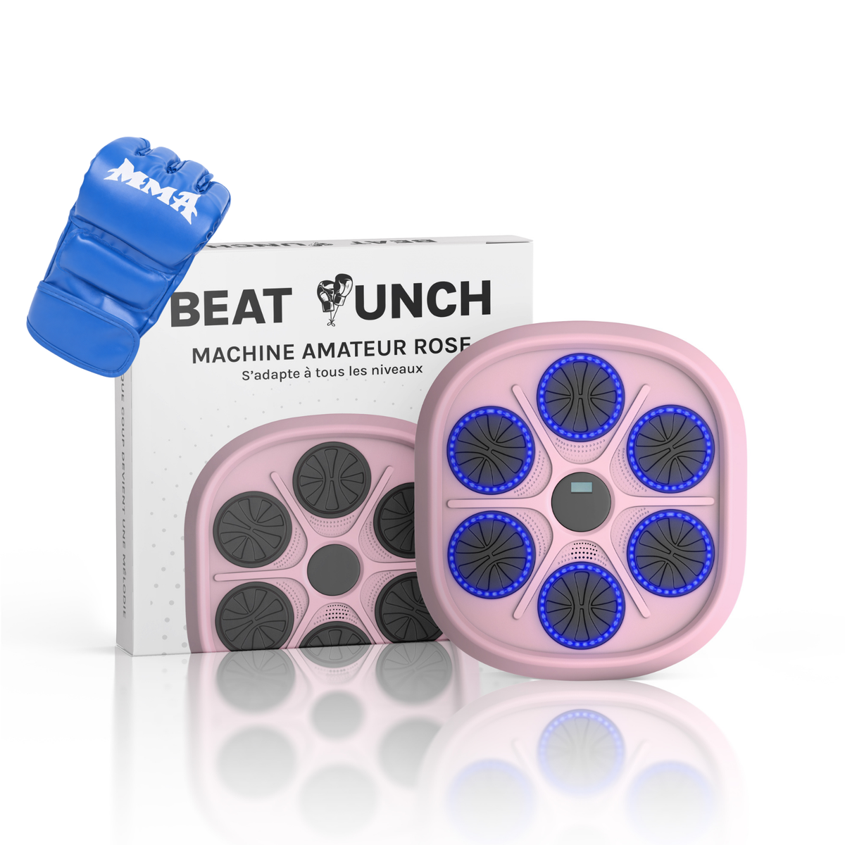 1x Macchina Amateur + 1 Paio di Guantoni MMA (Blu)
