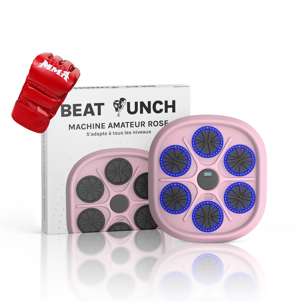 1x Macchina Amateur + 1 Paio di Guantoni MMA (Rosso)